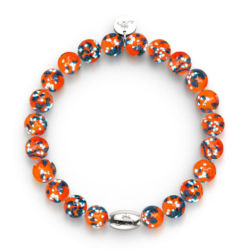 Glühende Glut | 925er Sterlingsilber | Glühwürmchen-Glasarmband